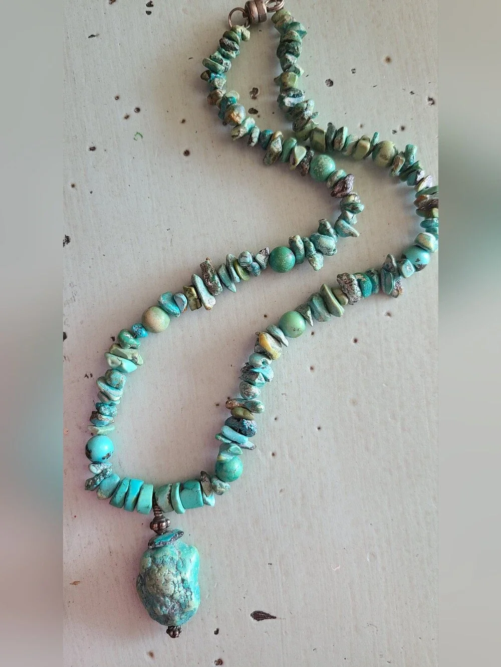 Turquoise Beaded Statement Necklace - Women Jewelry